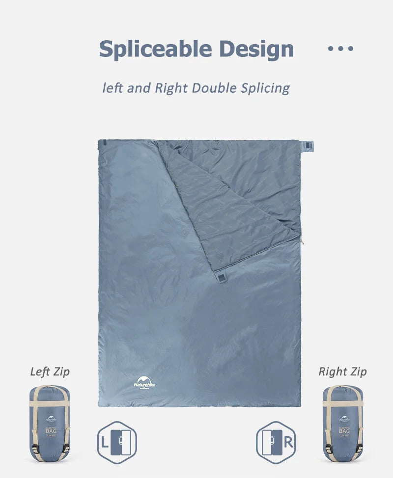 Naturehike LW180 Ultralight Sleeping Bag – Waterproof & Summer-Ready
