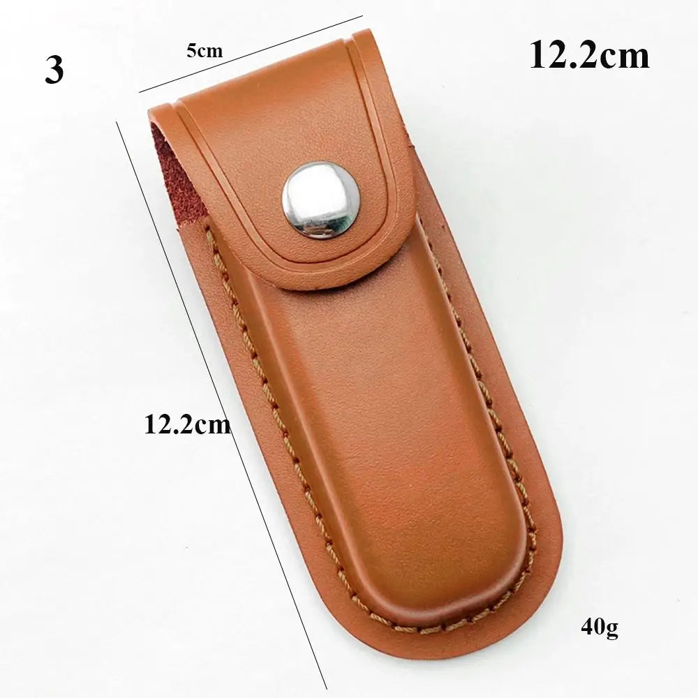 5 Styles Fold Knife Scabbard Tool Flashlight Belt Loop Case Holder Leather Sheath Pocket Hunt Camp Outdoor Carry Equipment