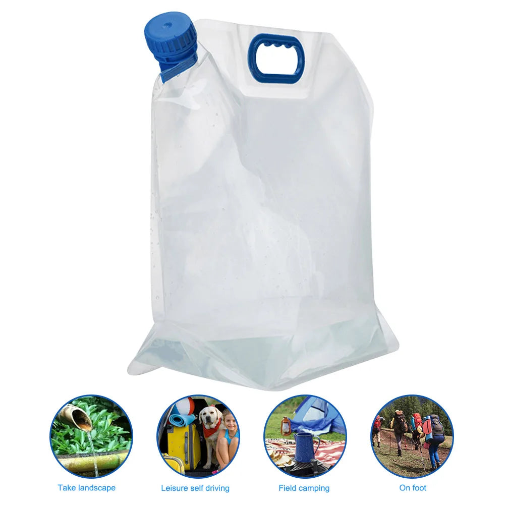 5/10/20L Outdoor Camping Travel Folding Bucket Camper Tourism Large Water Storage Container Foldable Water Bags Water Canister