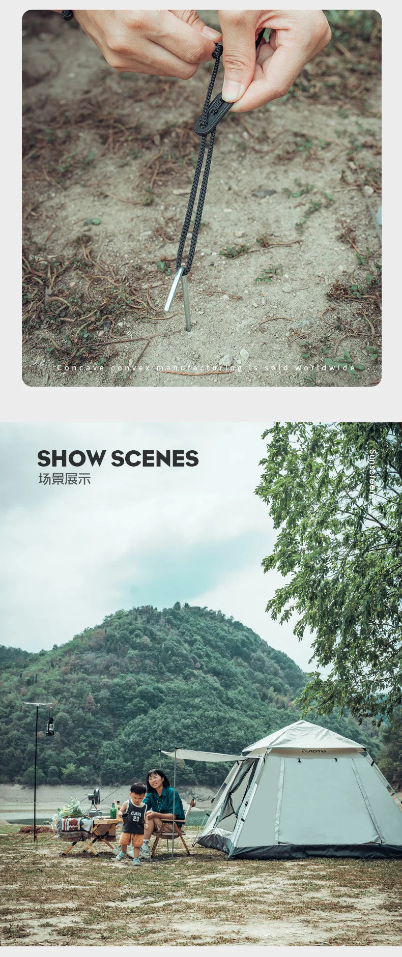 AOTU 4-5 People Outdoor Automatic Quick Open Tent  Waterproof Camping Tent Family Instant Setup Tent with Carring Bag