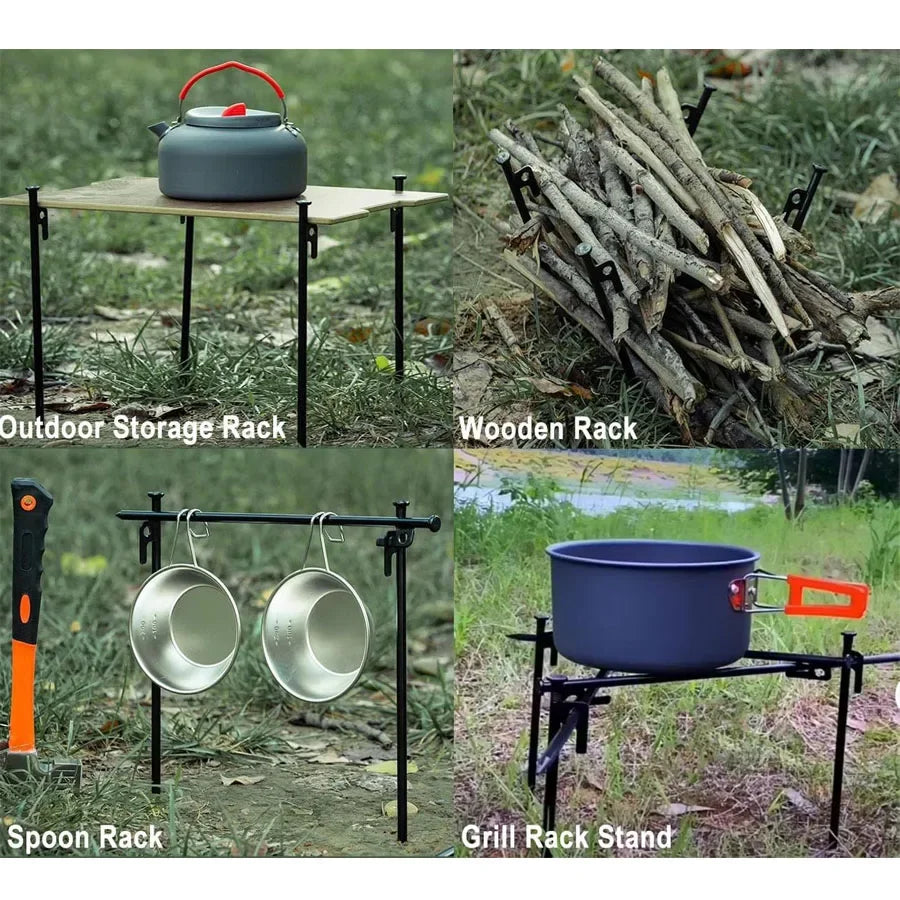 2/4 Pack Heavy Duty Steel Tent Stakes - Unbreakable & Inflexible,Super Strong for Camping, Weatherproof,Rust-Resistant