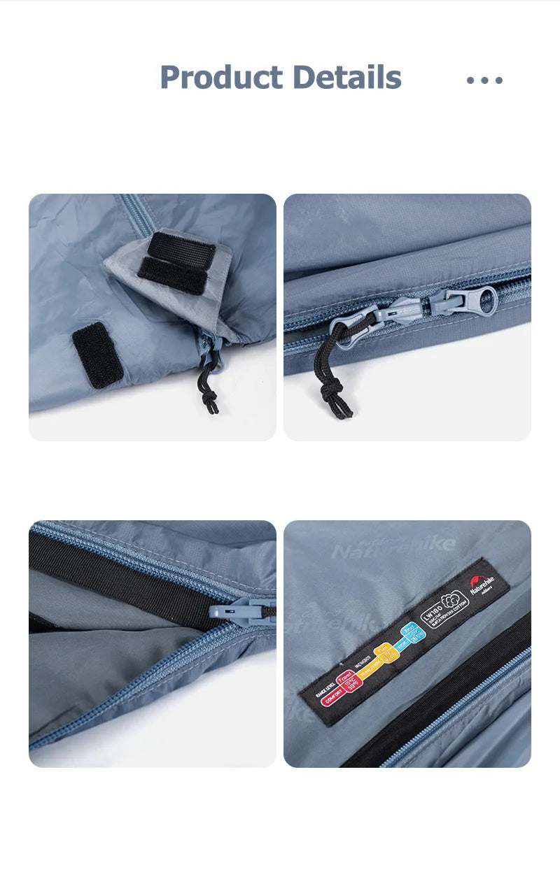 Naturehike LW180 Ultralight Sleeping Bag – Waterproof & Summer-Ready