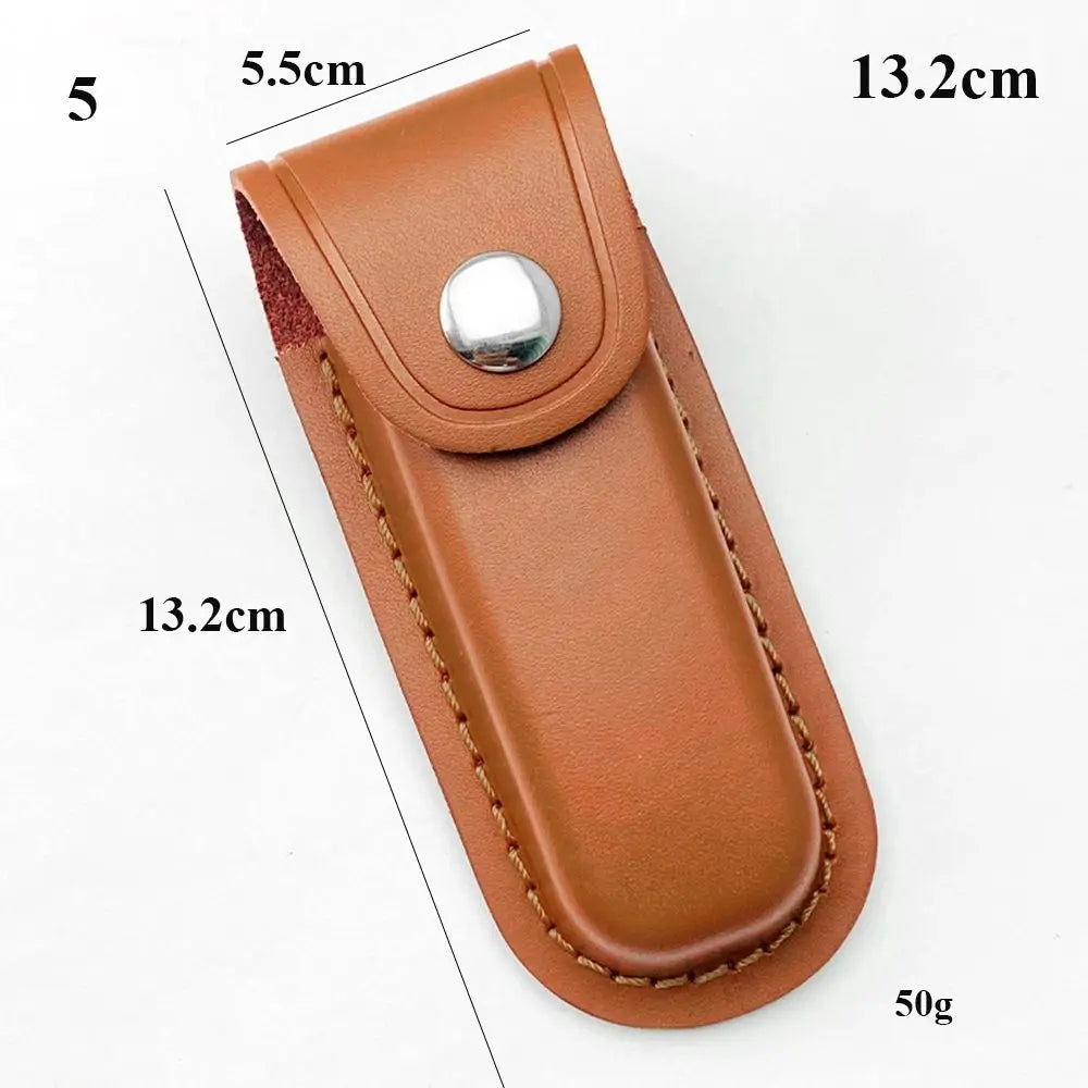 5 Styles Fold Knife Scabbard Tool Flashlight Belt Loop Case Holder Leather Sheath Pocket Hunt Camp Outdoor Carry Equipment