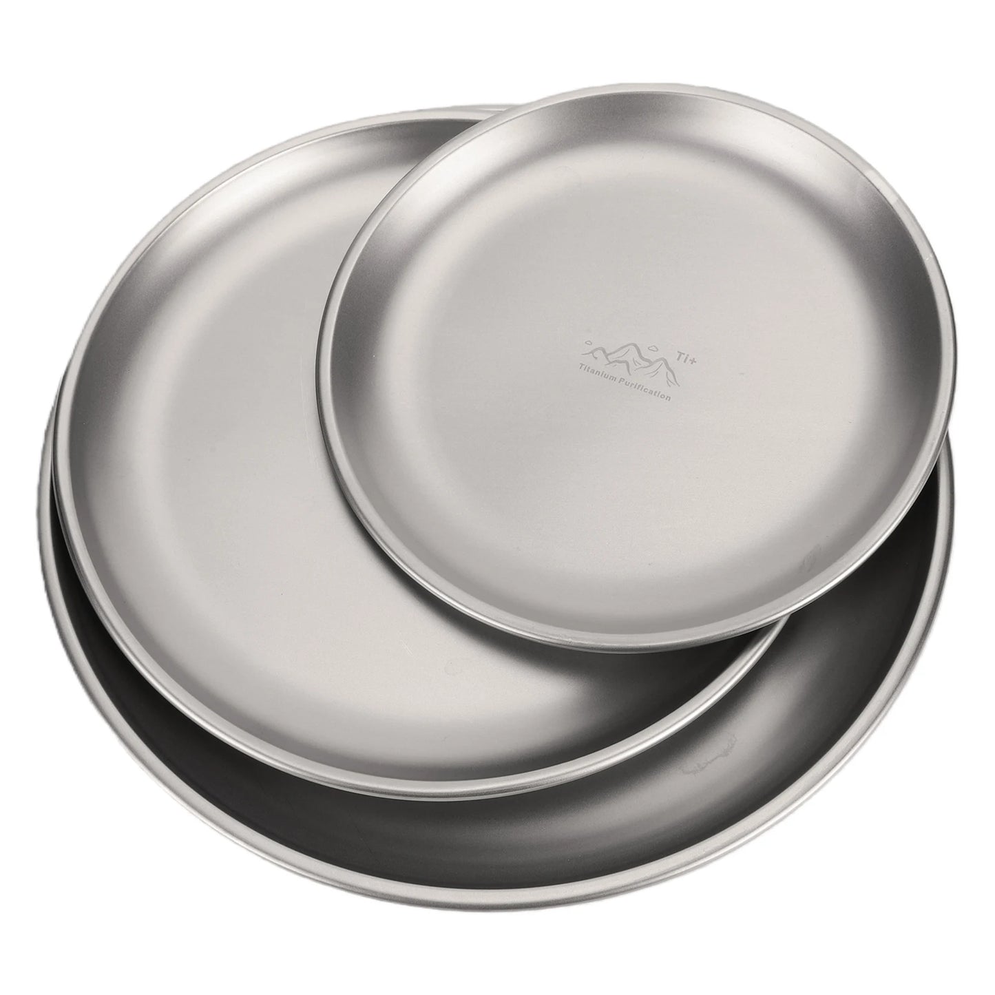 Titanium Purification Plate Portable Travel Tableware Lightweight Backcountry Dinnerware Rust Proof Outdoor Fruit Salad Plate