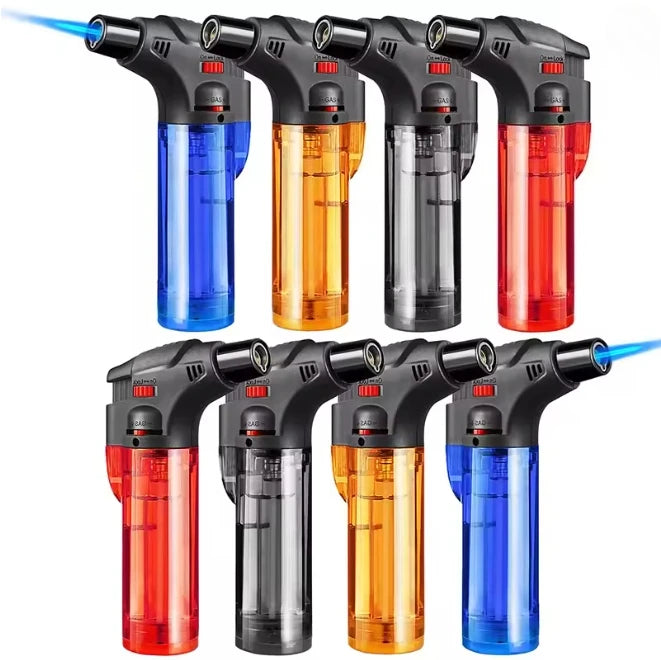 8-pack Torch Lighters,Windproof Lighters,Butane Gas Lighters Smoke Accessories,Outdoor Grilling Tools Kitchen Tools 2025 New
