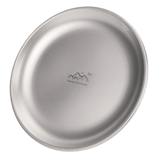 Titanium Purification Plate Portable Travel Tableware Lightweight Backcountry Dinnerware Rust Proof Outdoor Fruit Salad Plate