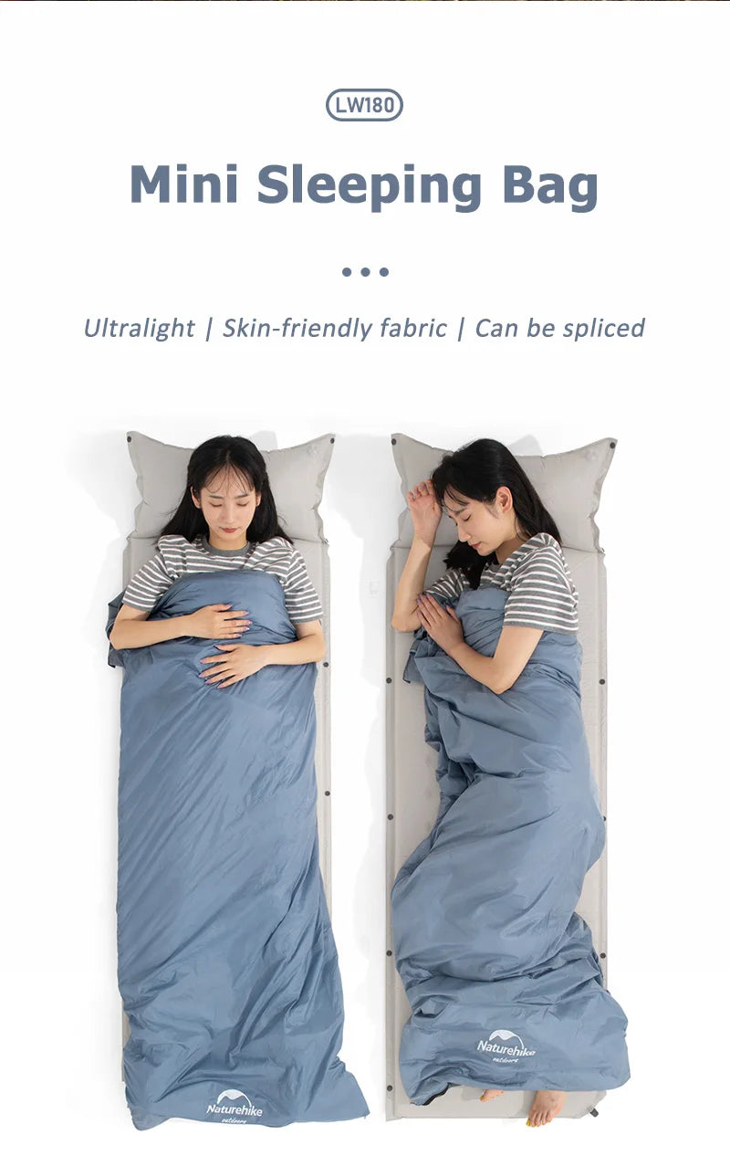 Naturehike LW180 Ultralight Sleeping Bag – Waterproof & Summer-Ready