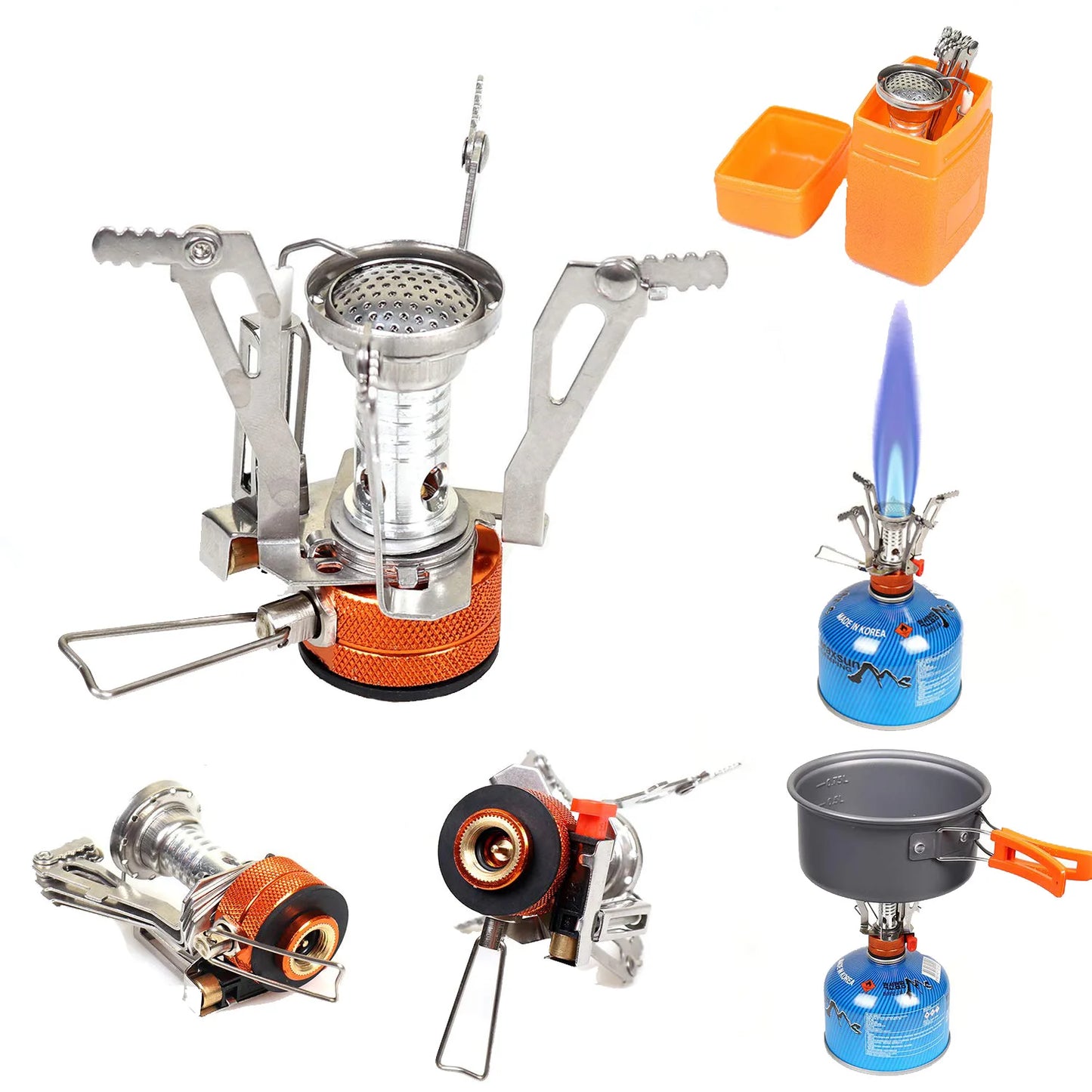 Outdoor Mini Gas Stove Portable Folding Tourist Burner Furnace Picnic Survival Equipment Accessories Camping Supplies Tool