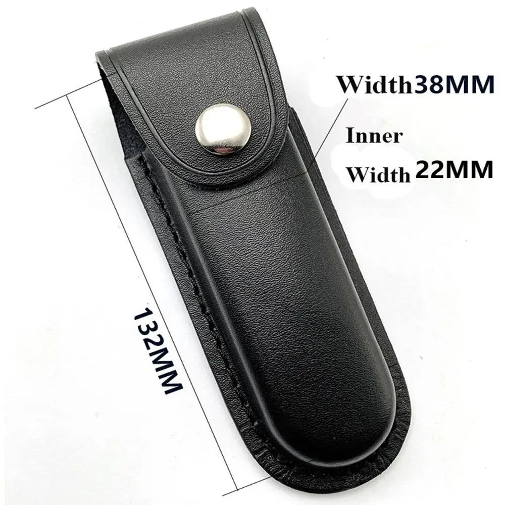 5 Styles Fold Knife Scabbard Tool Flashlight Belt Loop Case Holder Leather Sheath Pocket Hunt Camp Outdoor Carry Equipment